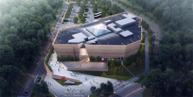 三門峽博物館設(shè)計以傾斜狀存在，整個河南博物館很少見