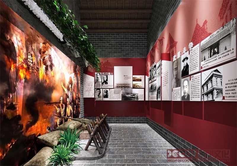 在紅色展館設(shè)計(jì)中如何突出黨的指導(dǎo)思想的重要性和指導(dǎo)作用？